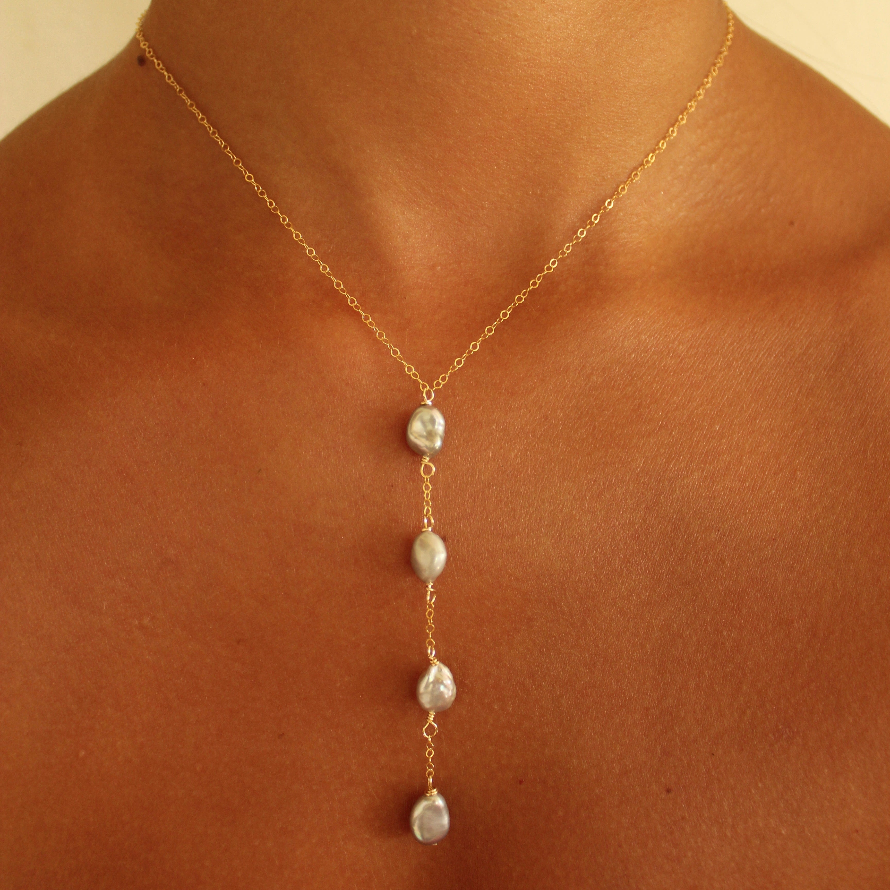 KESHI COVE LARIAT NECKLACE