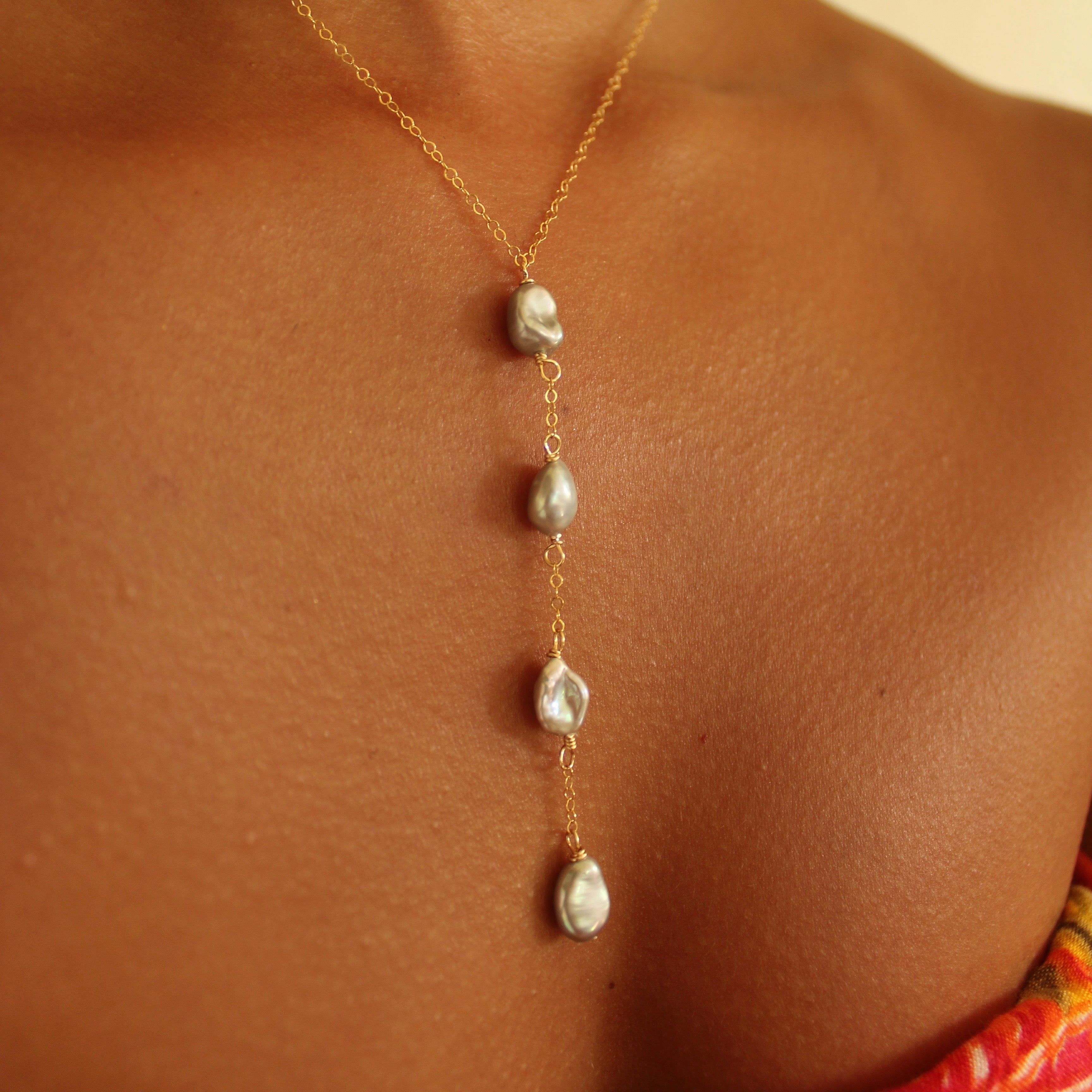 KESHI COVE LARIAT NECKLACE