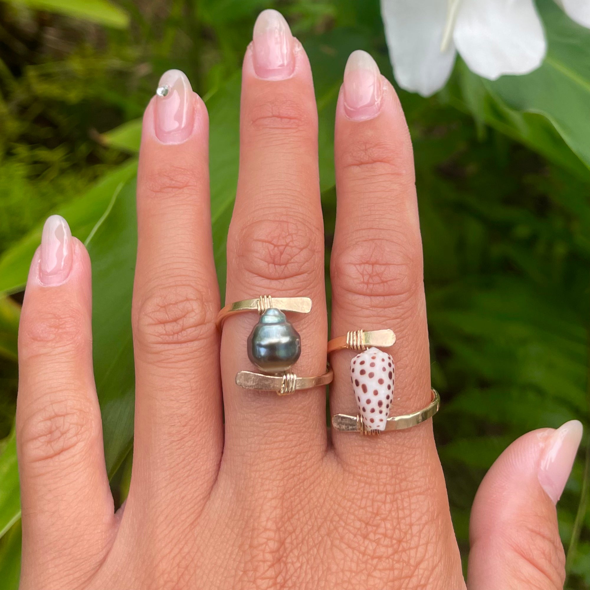 TAHITIAN PEARL BYPASS RING