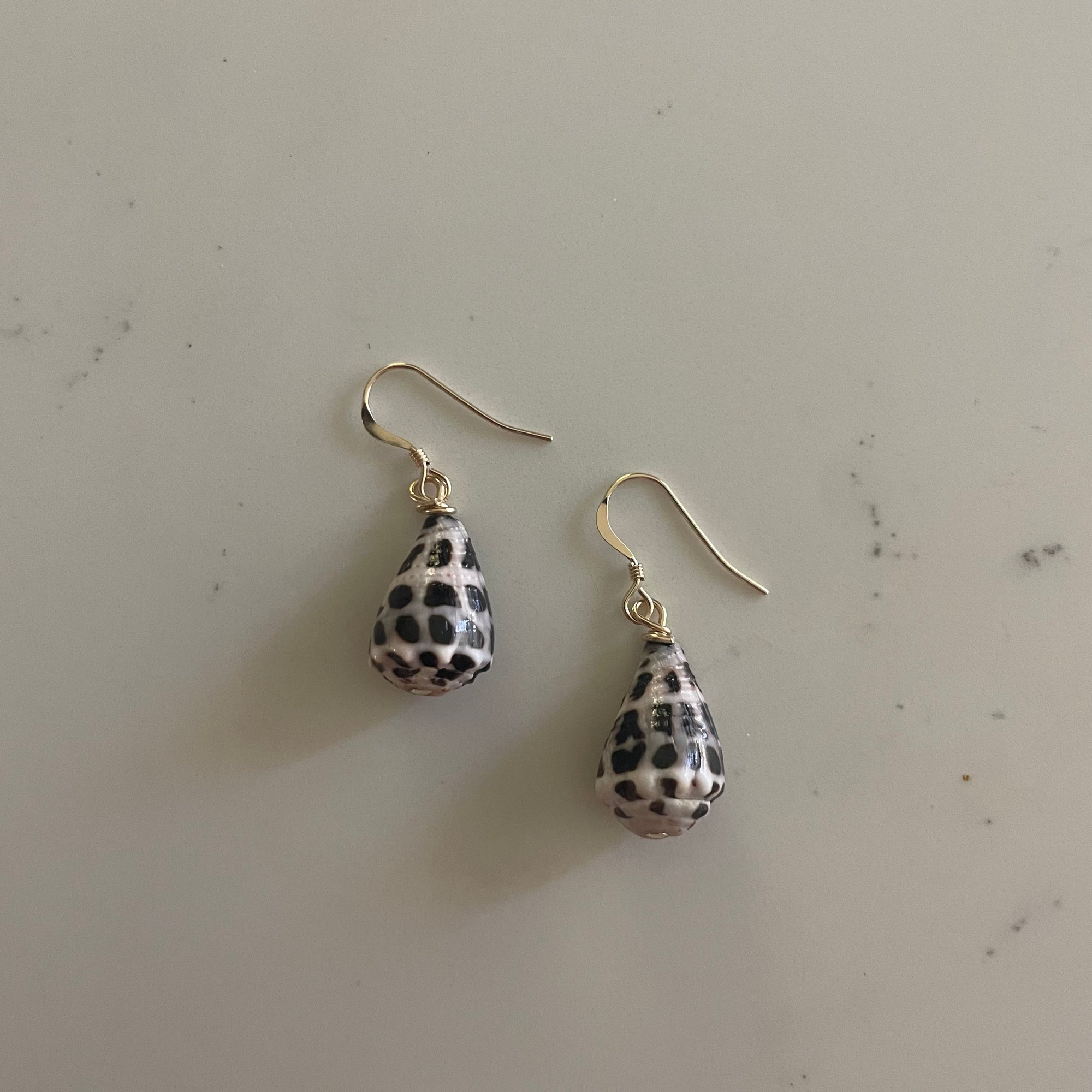 HEBREW CONE SHELL EARRINGS