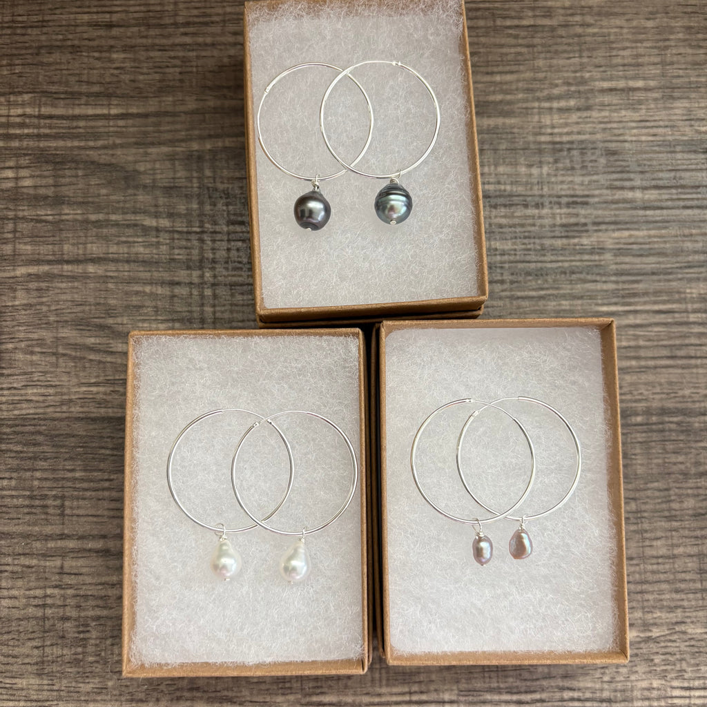 STERLING SILVER HOOPS