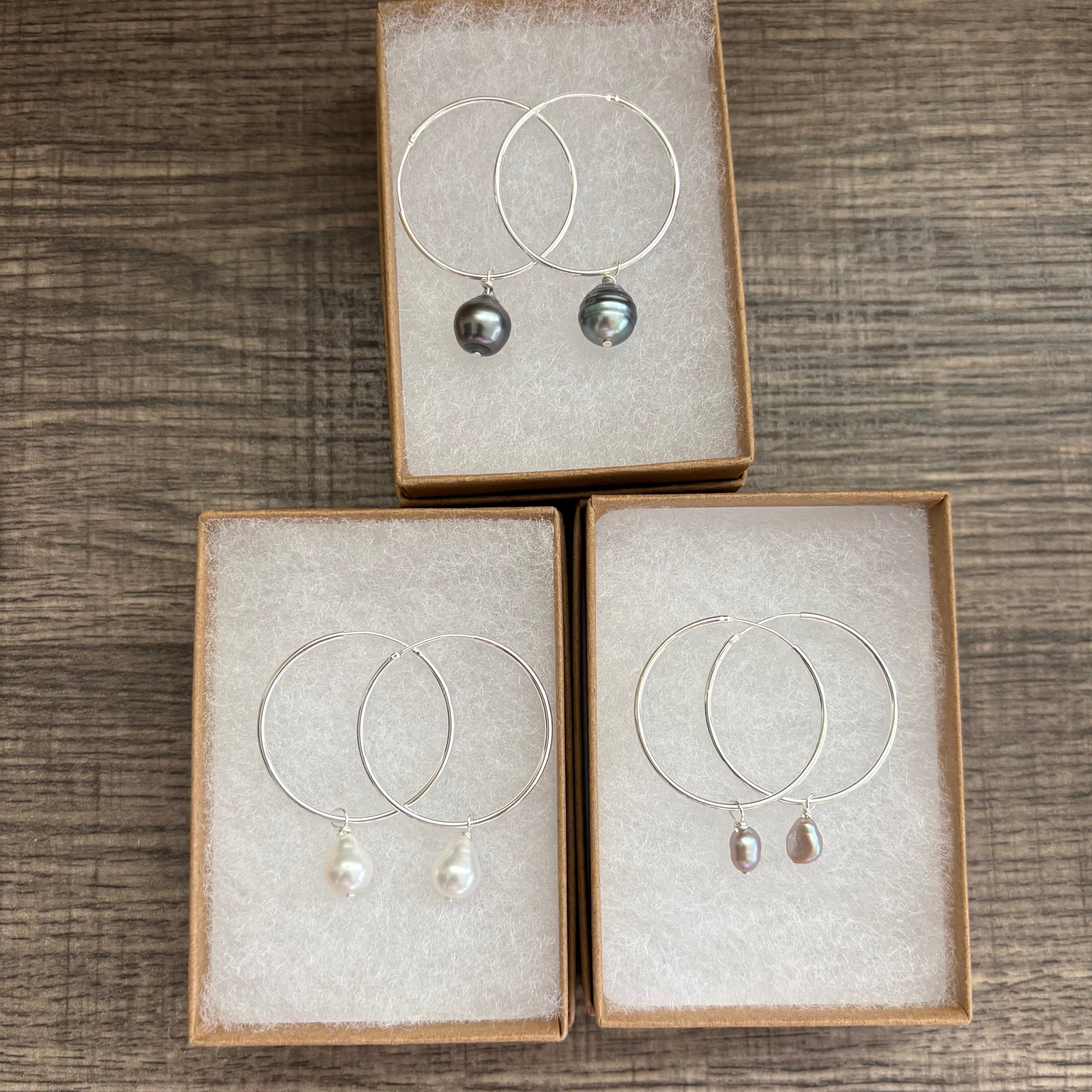 STERLING SILVER HOOPS