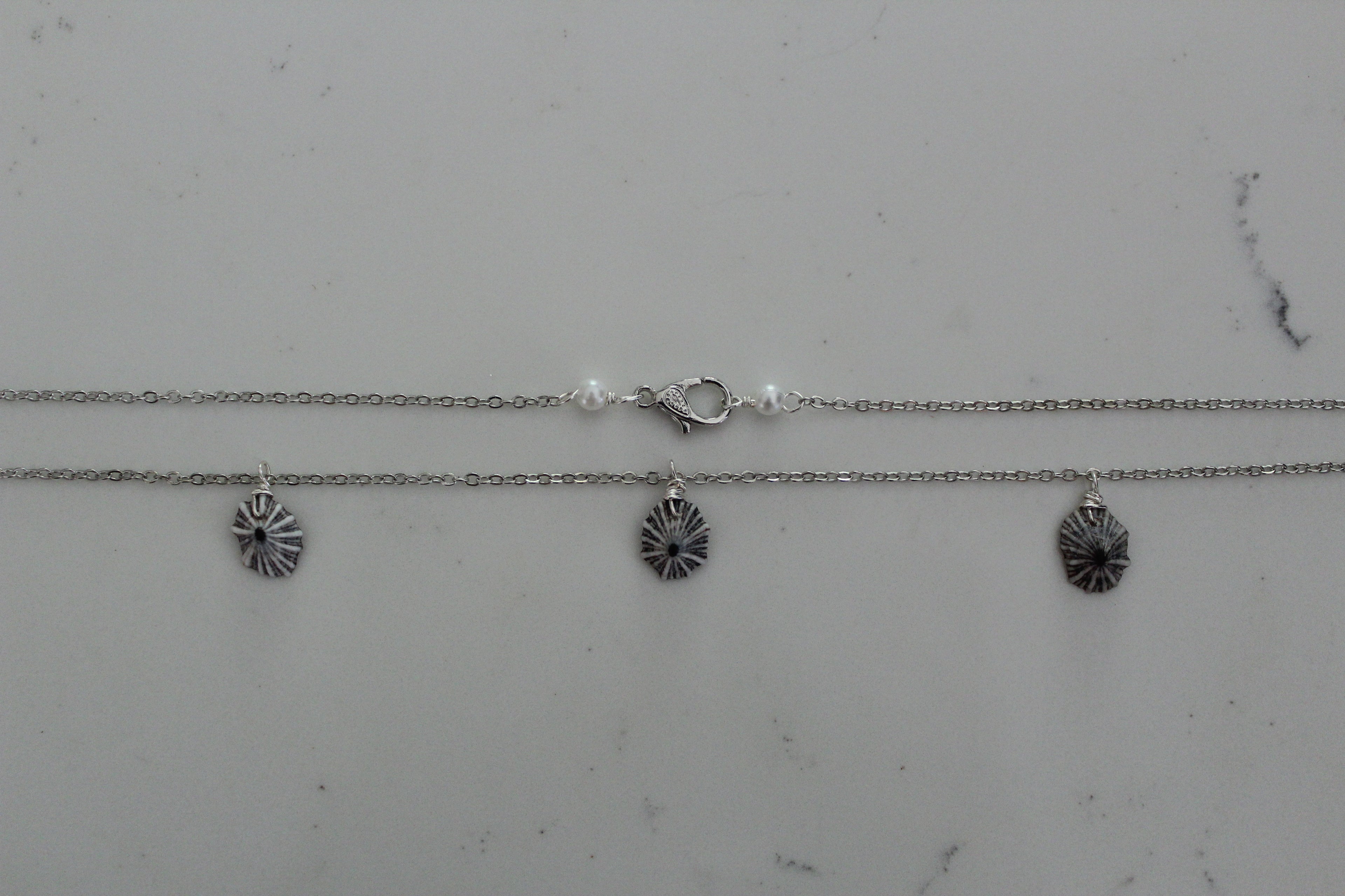 SILVER 'OPIHI ‘AWA NECKLACE