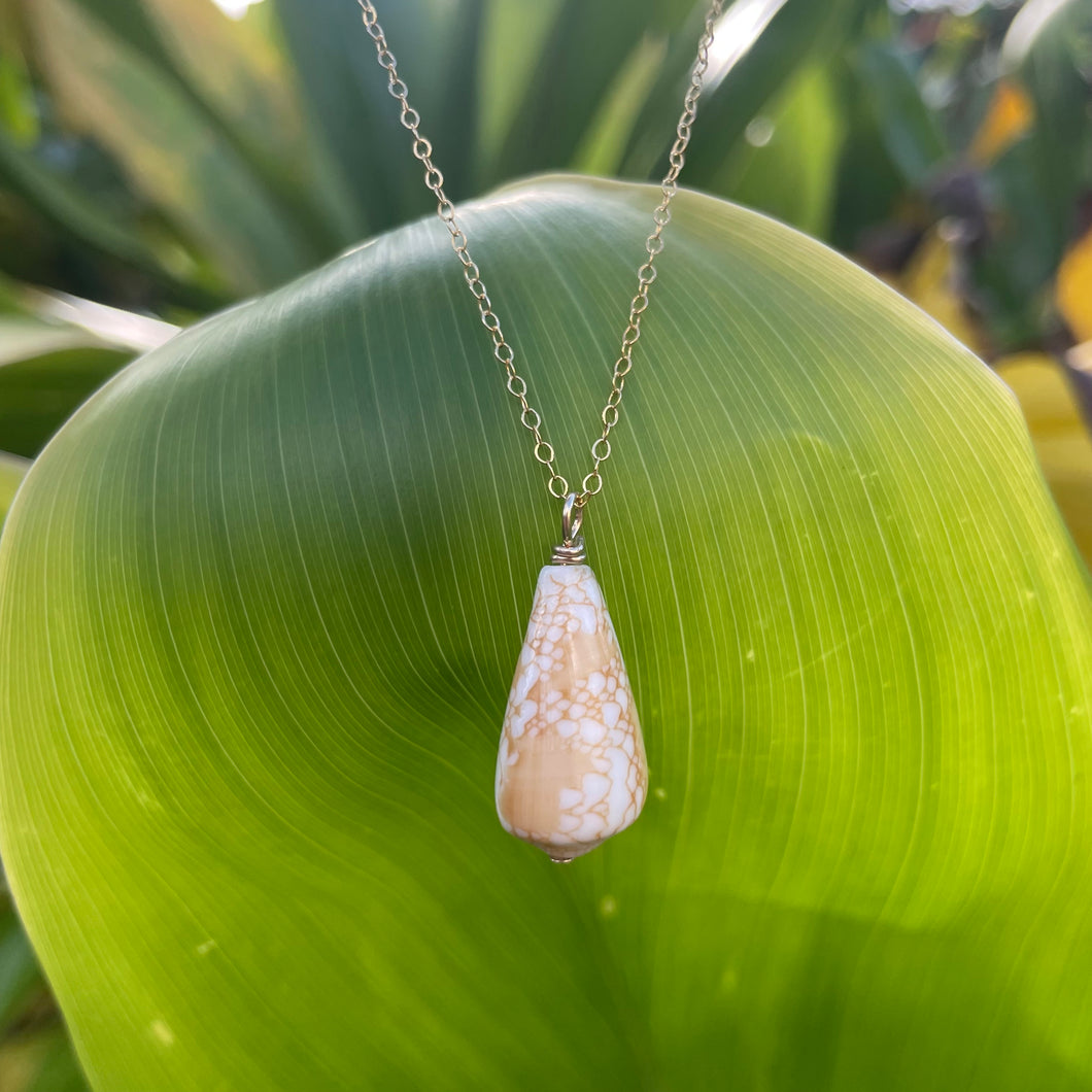 HAWAI’I TEXTILE CONE SHELL NECKLACE