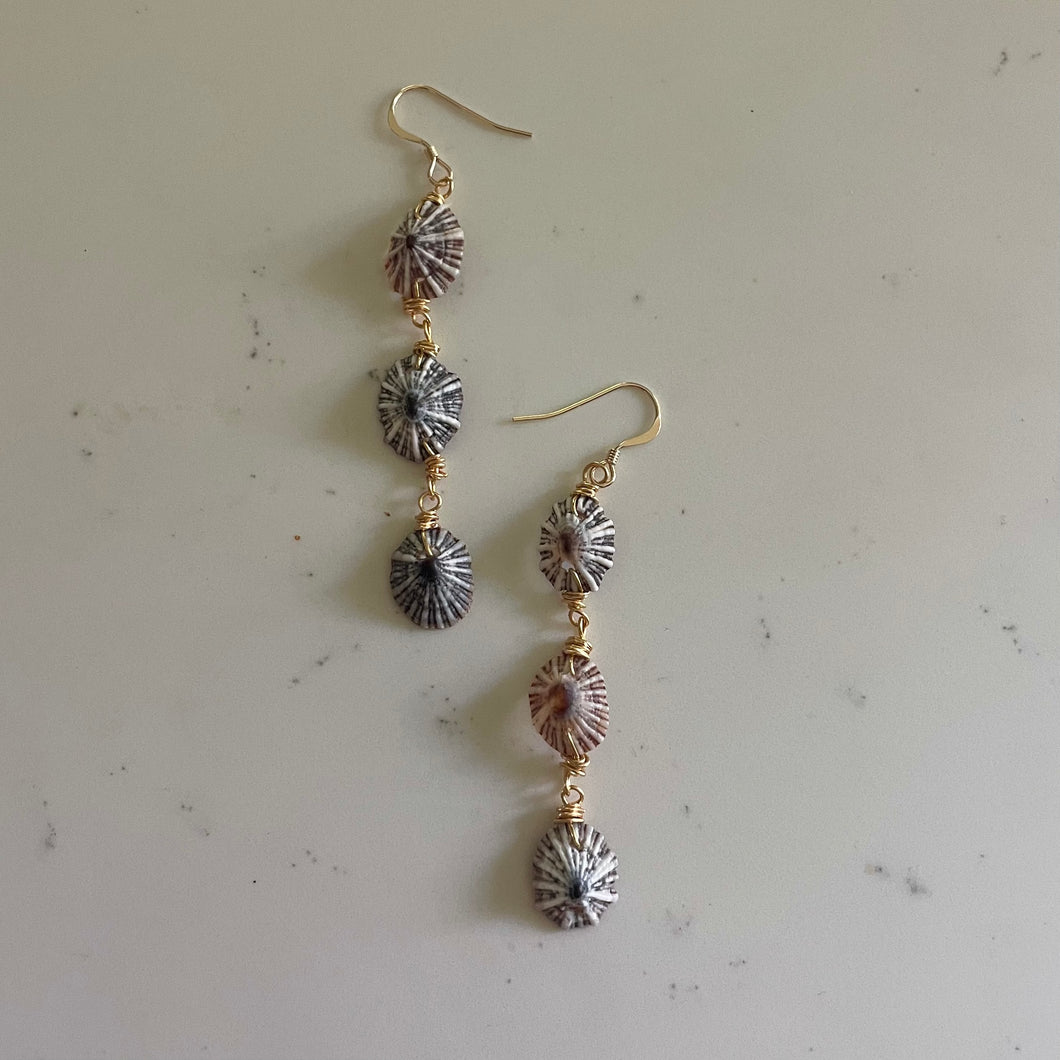 TRIPLE OPIHI EARRINGS