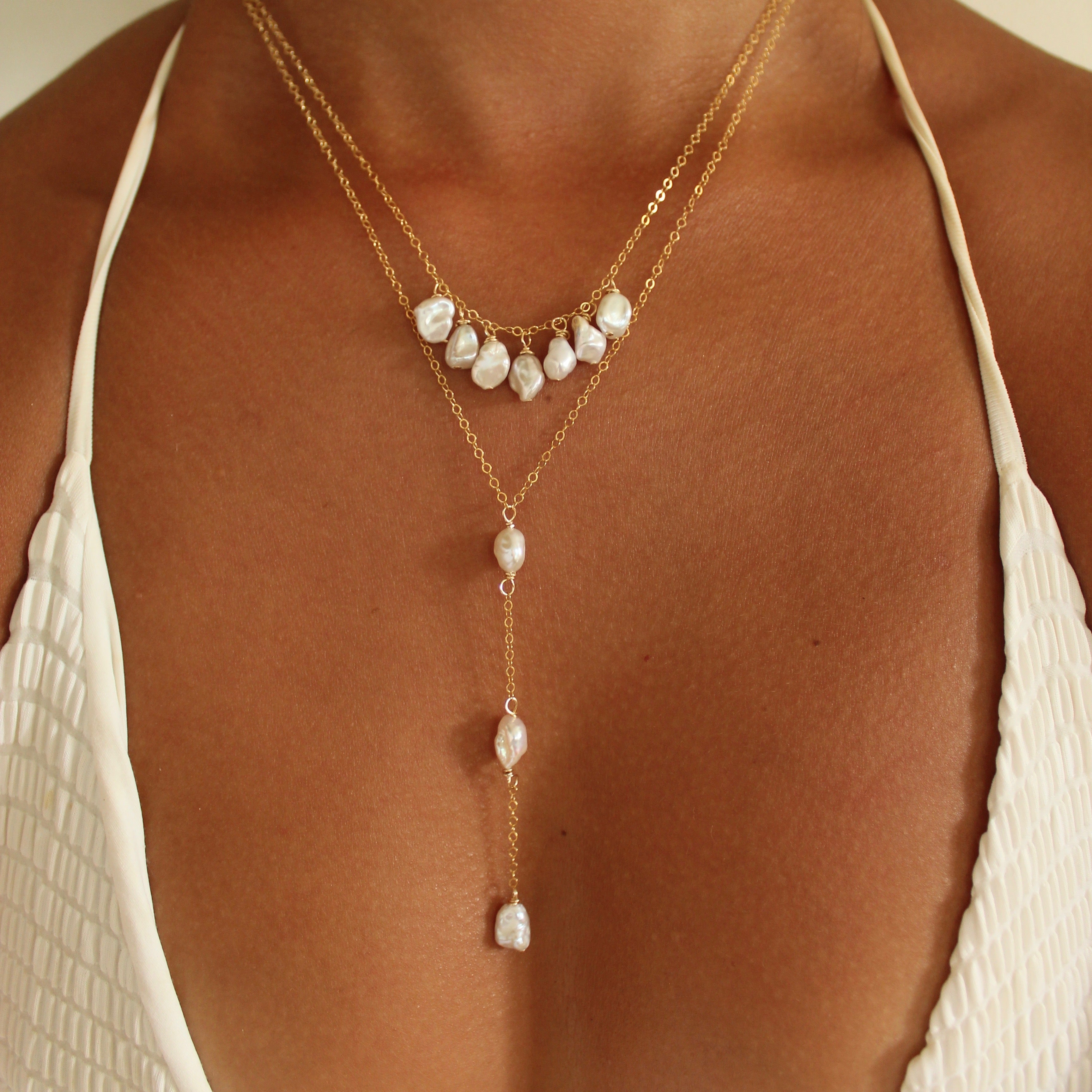 COASTAL KESHI NECKLACE