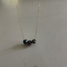 Load image into Gallery viewer, FLOATING TRIPLE PEARL NECKLACE
