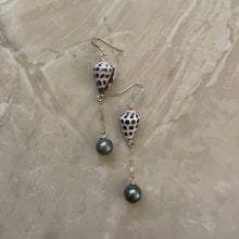 Load image into Gallery viewer, HEBREW SHELL EARRINGS
