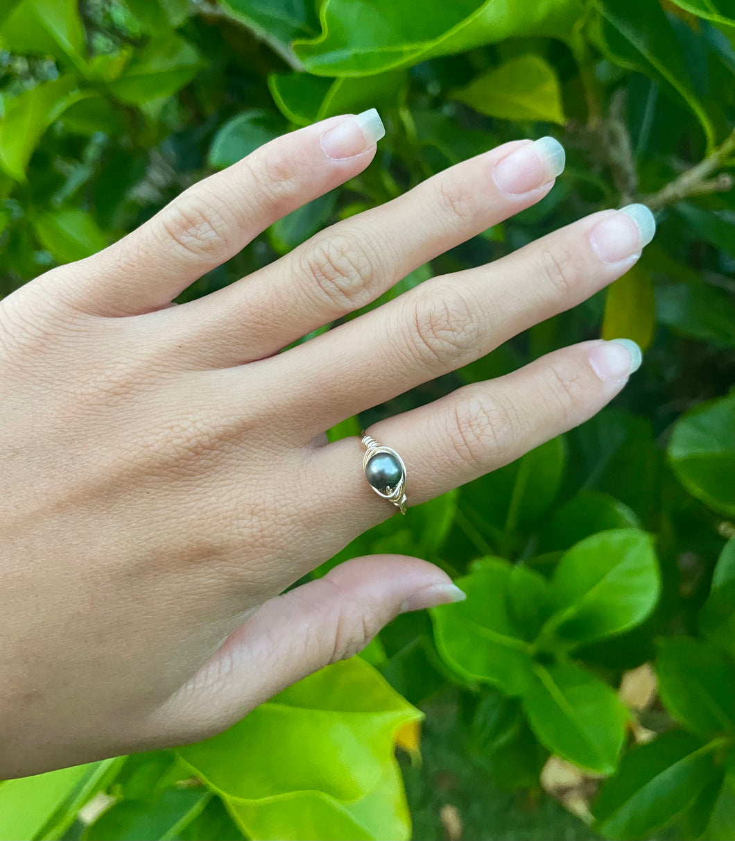 PEARL STACKING RING