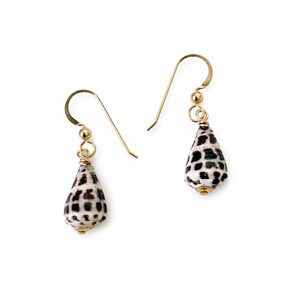 HEBREW CONE SHELL EARRINGS