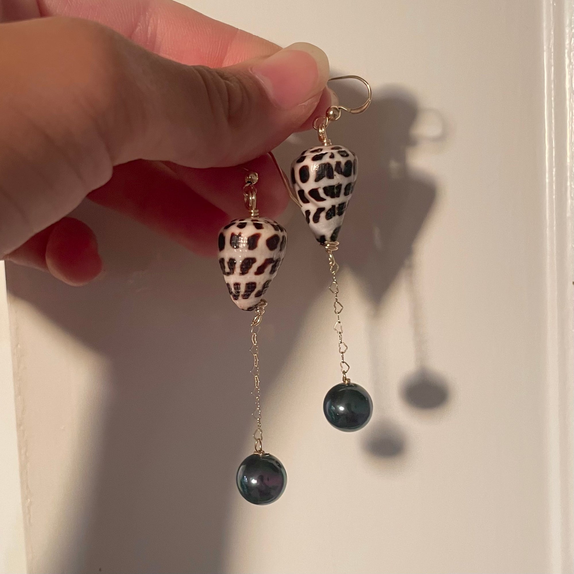HEBREW SHELL EARRINGS