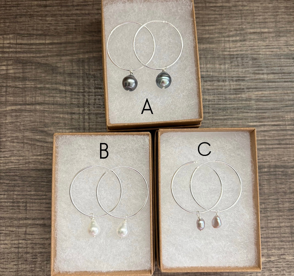 STERLING SILVER HOOPS