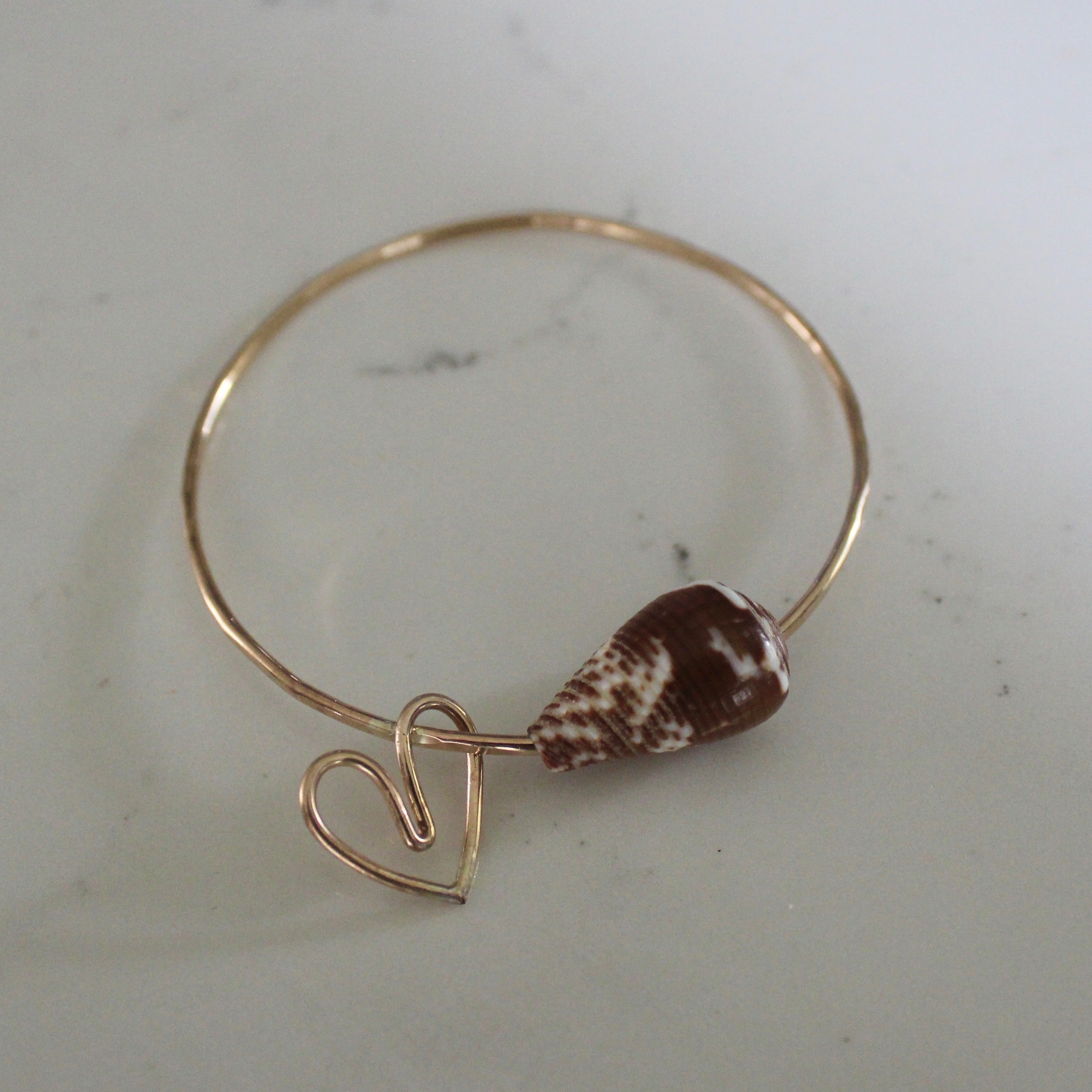 CAT CONE + LOVE CHARM BANGLE SIZE 7.5