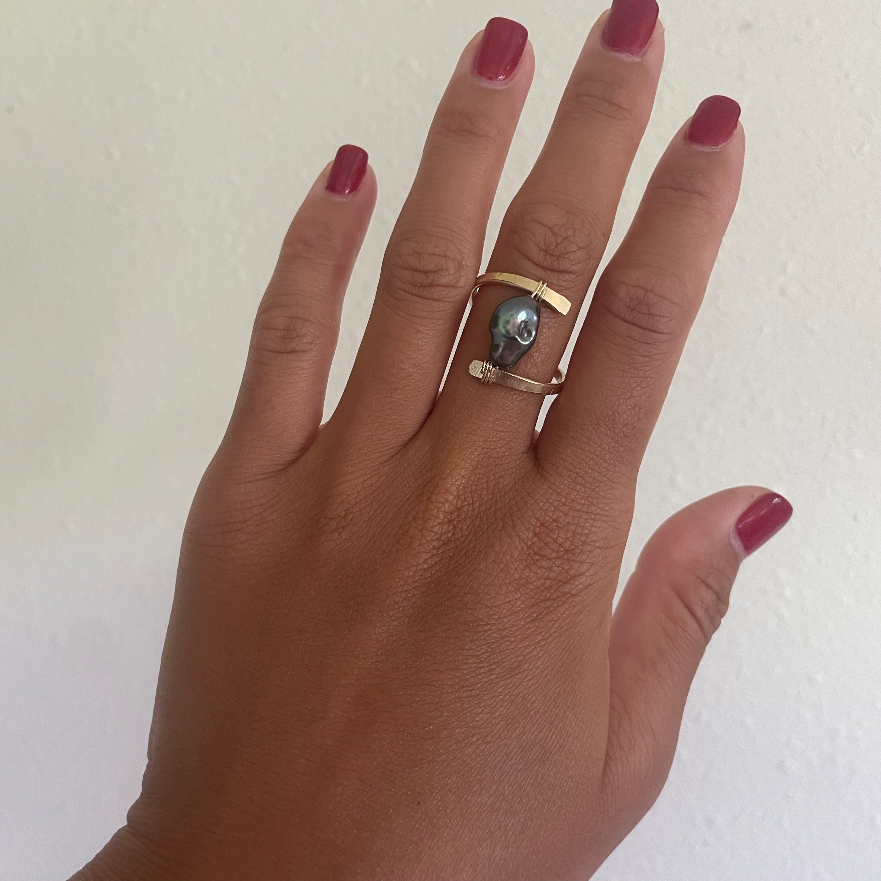 KESHI PEARL RING