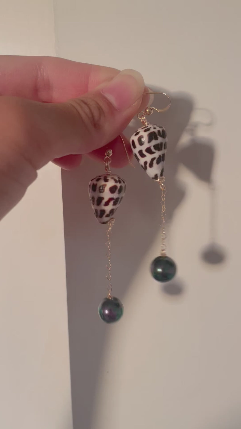 HEBREW SHELL EARRINGS