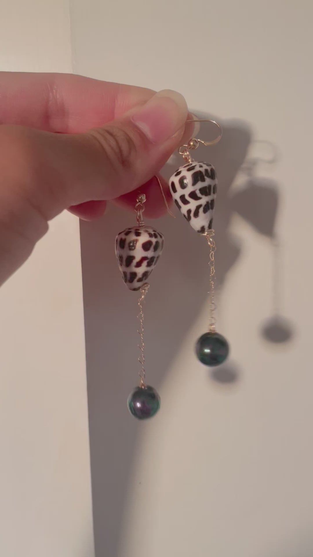 HEBREW SHELL EARRINGS