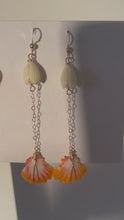 Load and play video in Gallery viewer, GOLD PIKAKE SUNRISE SHELL EARRINGS
